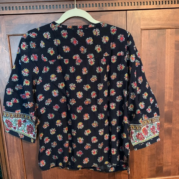 New! Loft Boho navy blue top - Picture 10 of 13